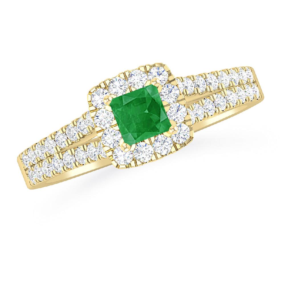 Yellow Gold - Emerald