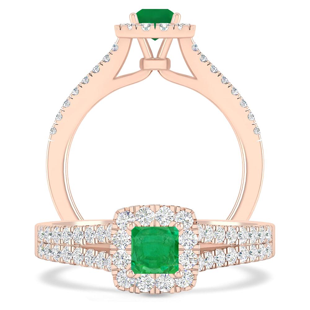 Rose Gold - Emerald