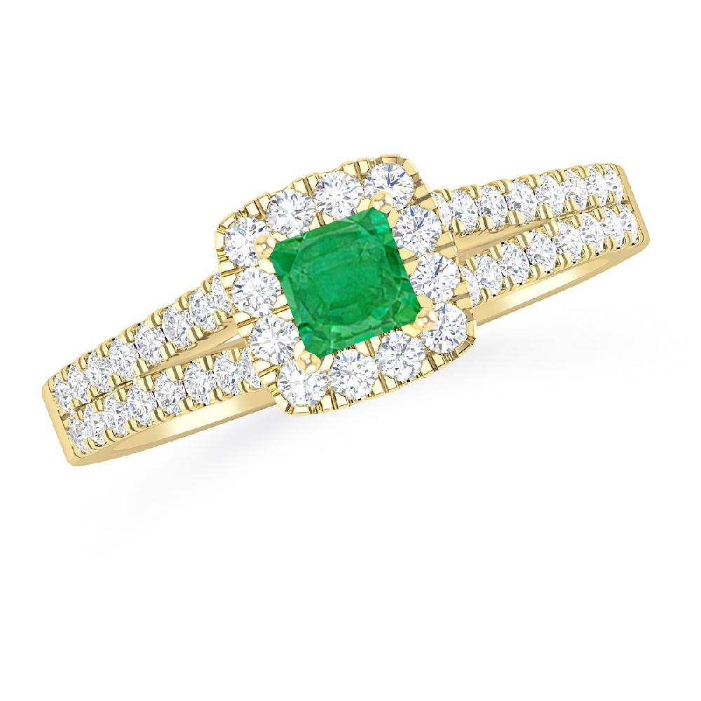 Yellow Gold - Emerald