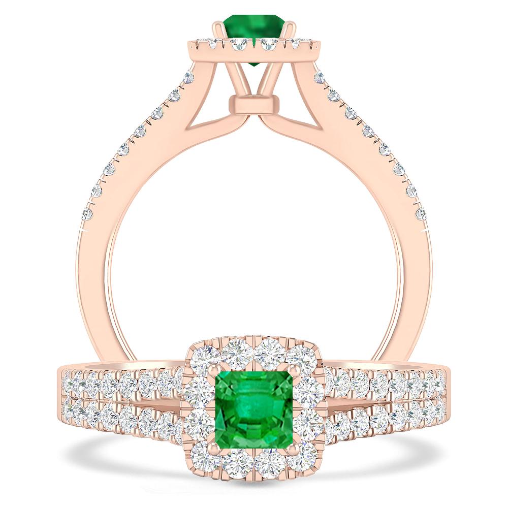 Rose Gold - Emerald