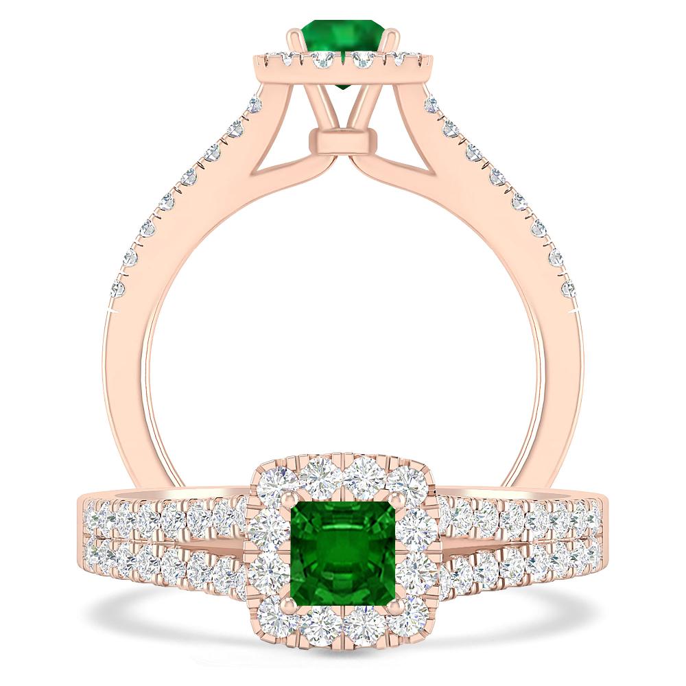 Rose Gold - Emerald