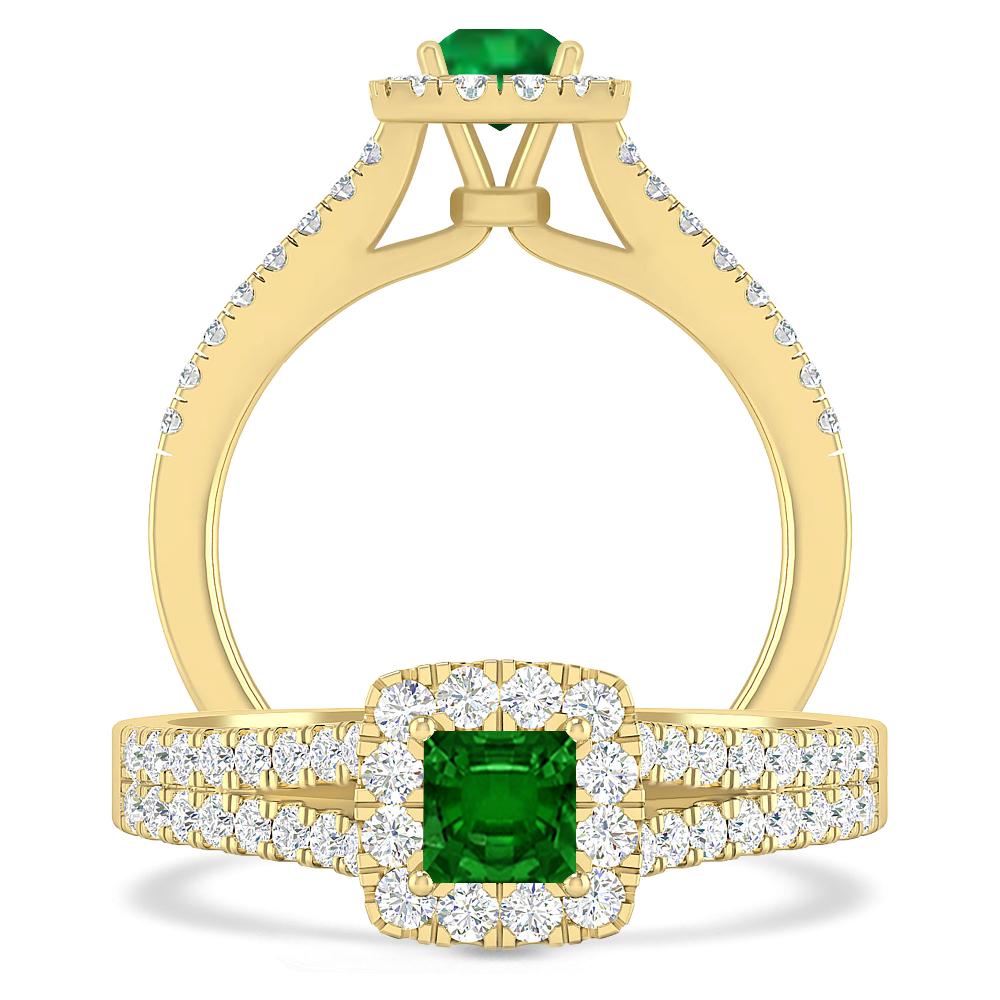 Yellow Gold - Emerald