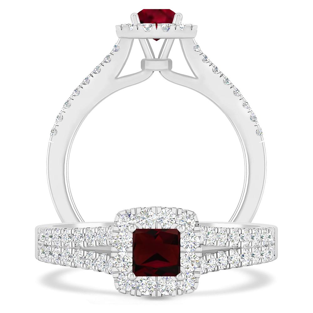 White Gold - Garnet