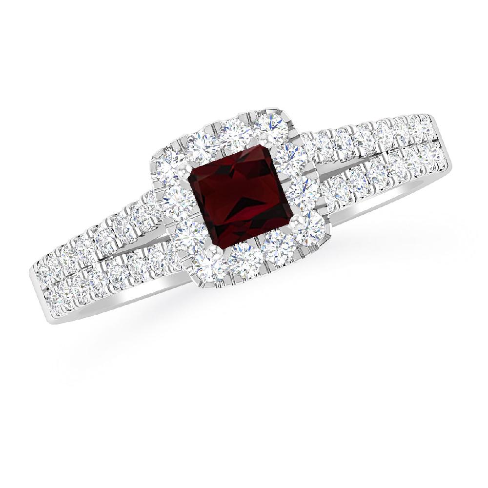 White Gold - Garnet