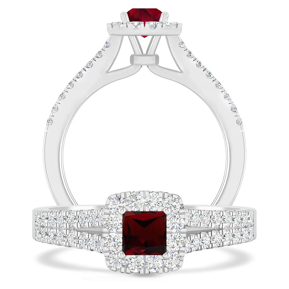 White Gold - Garnet