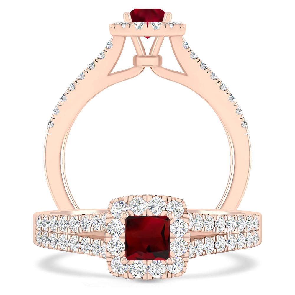 Rose Gold - Garnet