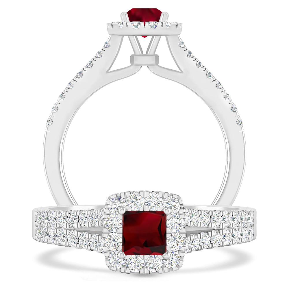 White Gold - Garnet