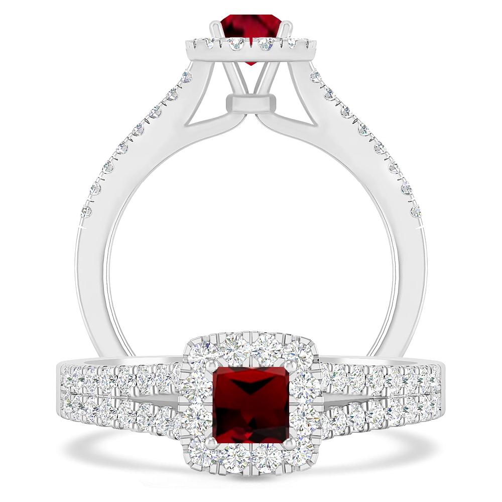 White Gold - Garnet