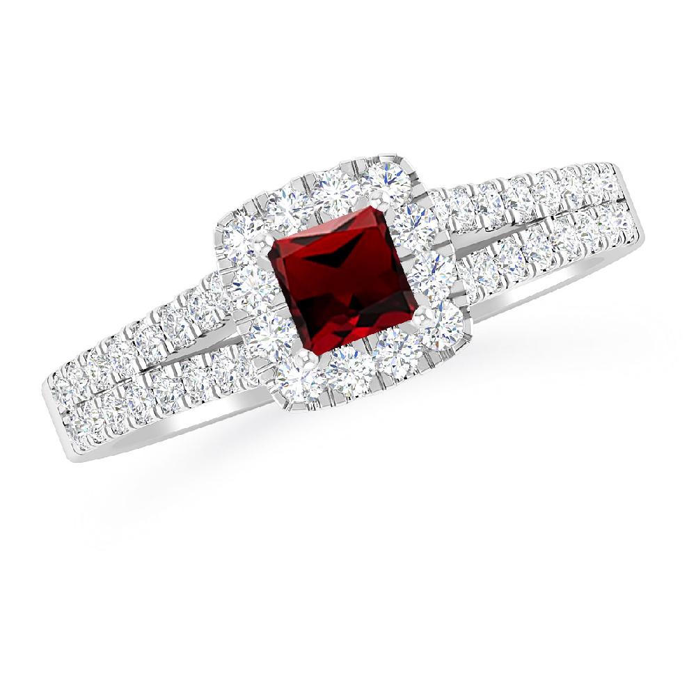 White Gold - Garnet