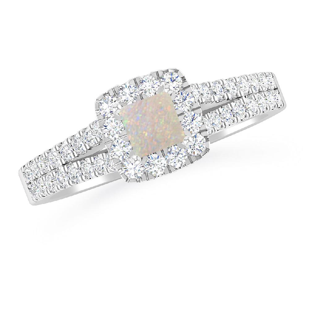 White Gold - Opal