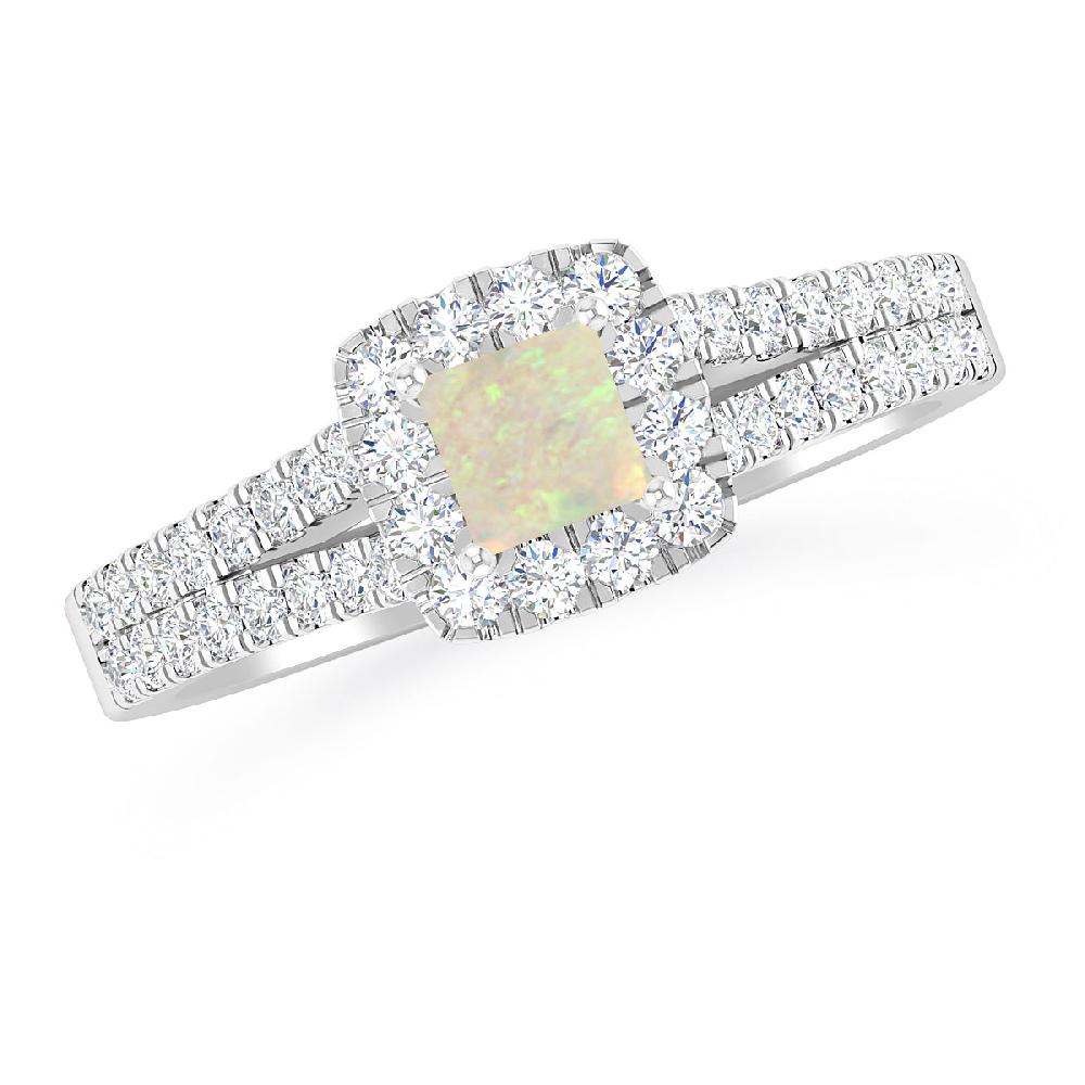 White Gold - Opal