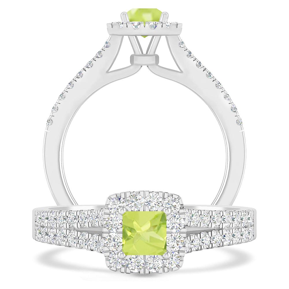 White Gold - Peridot