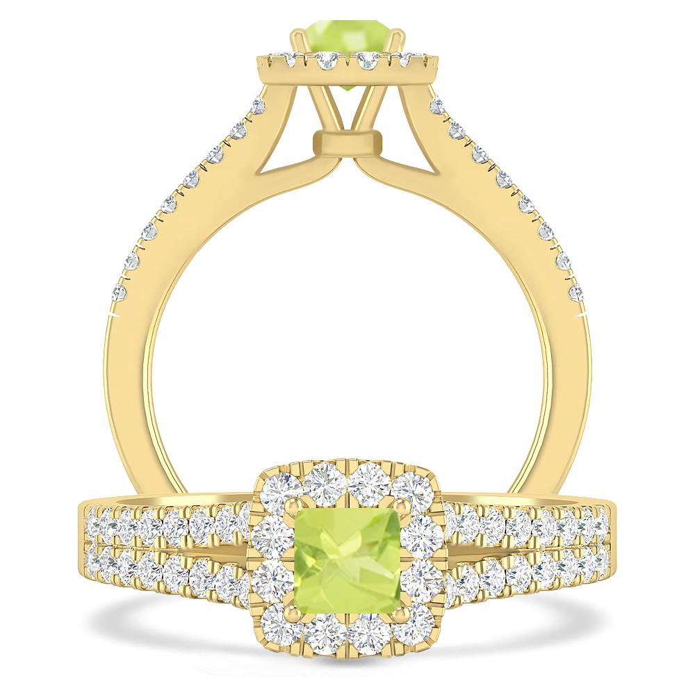 Yellow Gold - Peridot