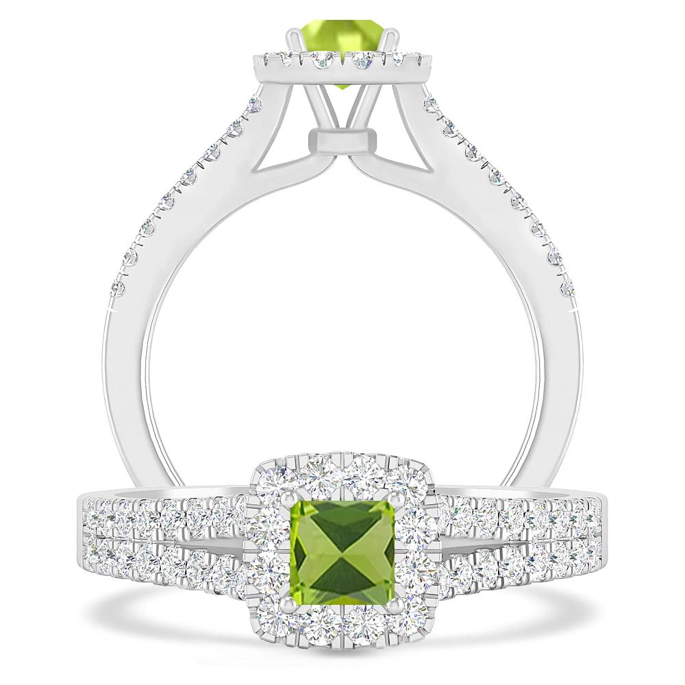 White Gold - Peridot