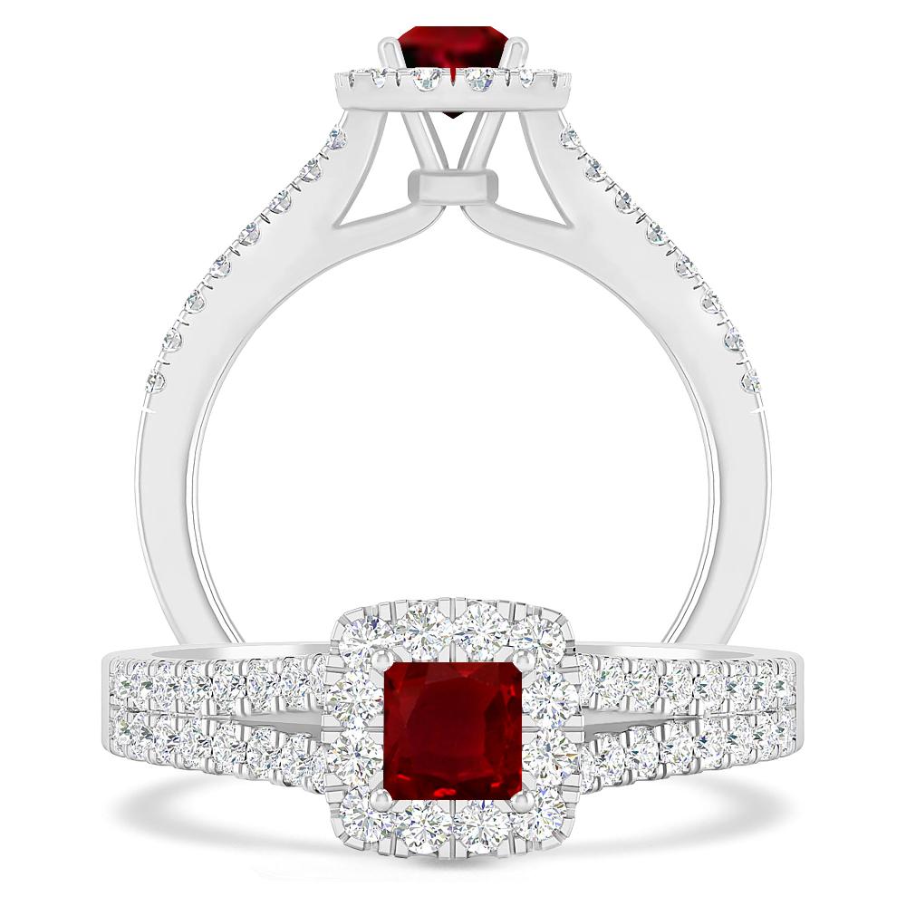 White Gold - Ruby