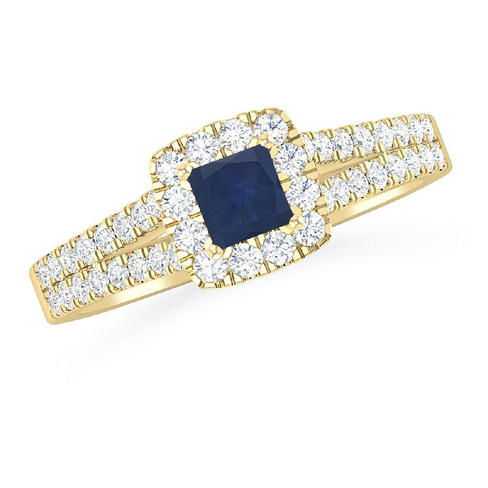 Yellow Gold - Sapphire