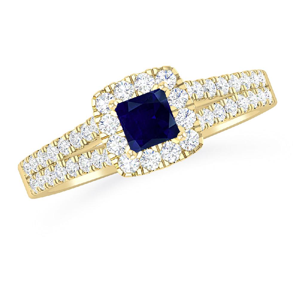 Yellow Gold - Sapphire