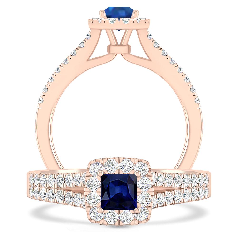 Rose Gold - Sapphire