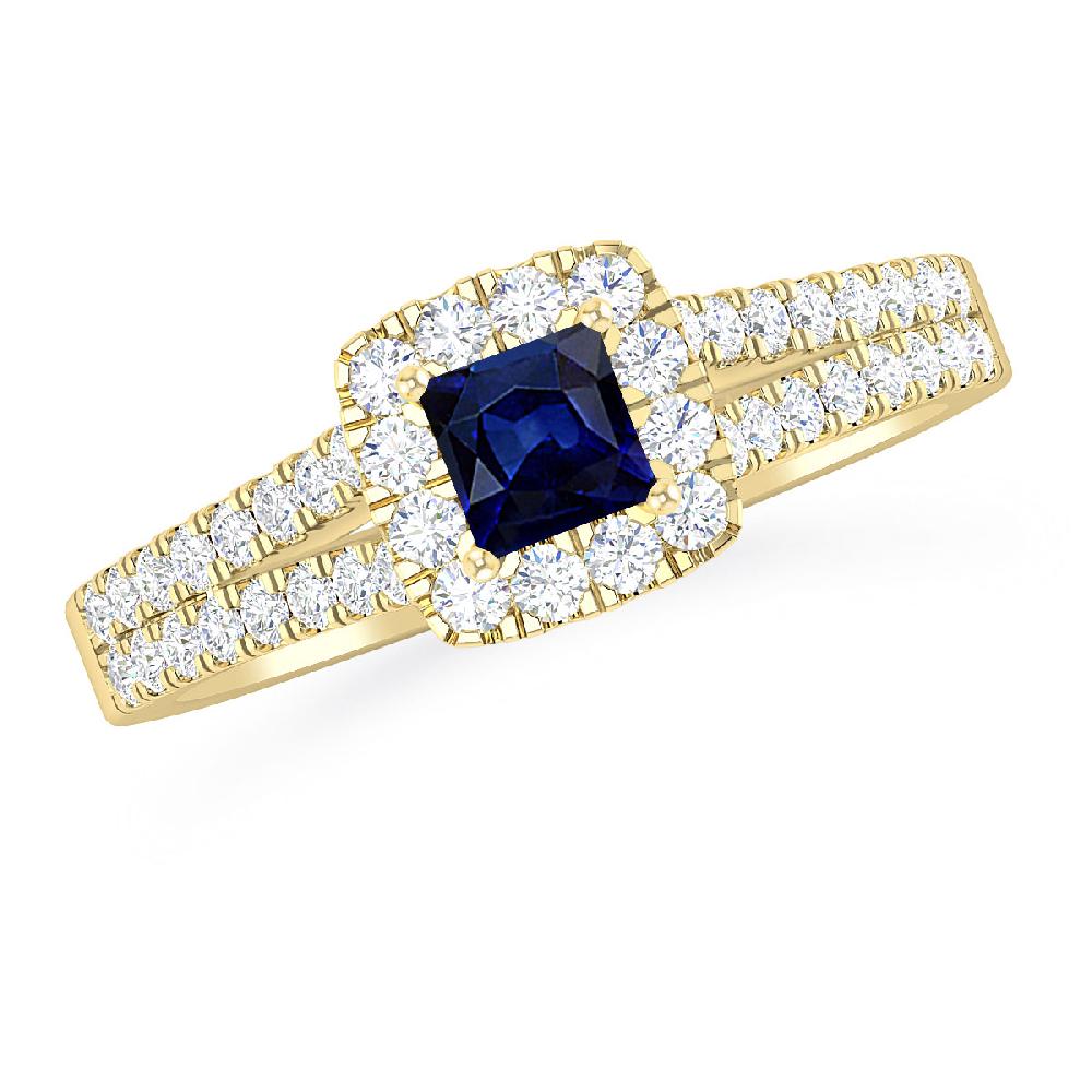 Yellow Gold - Sapphire