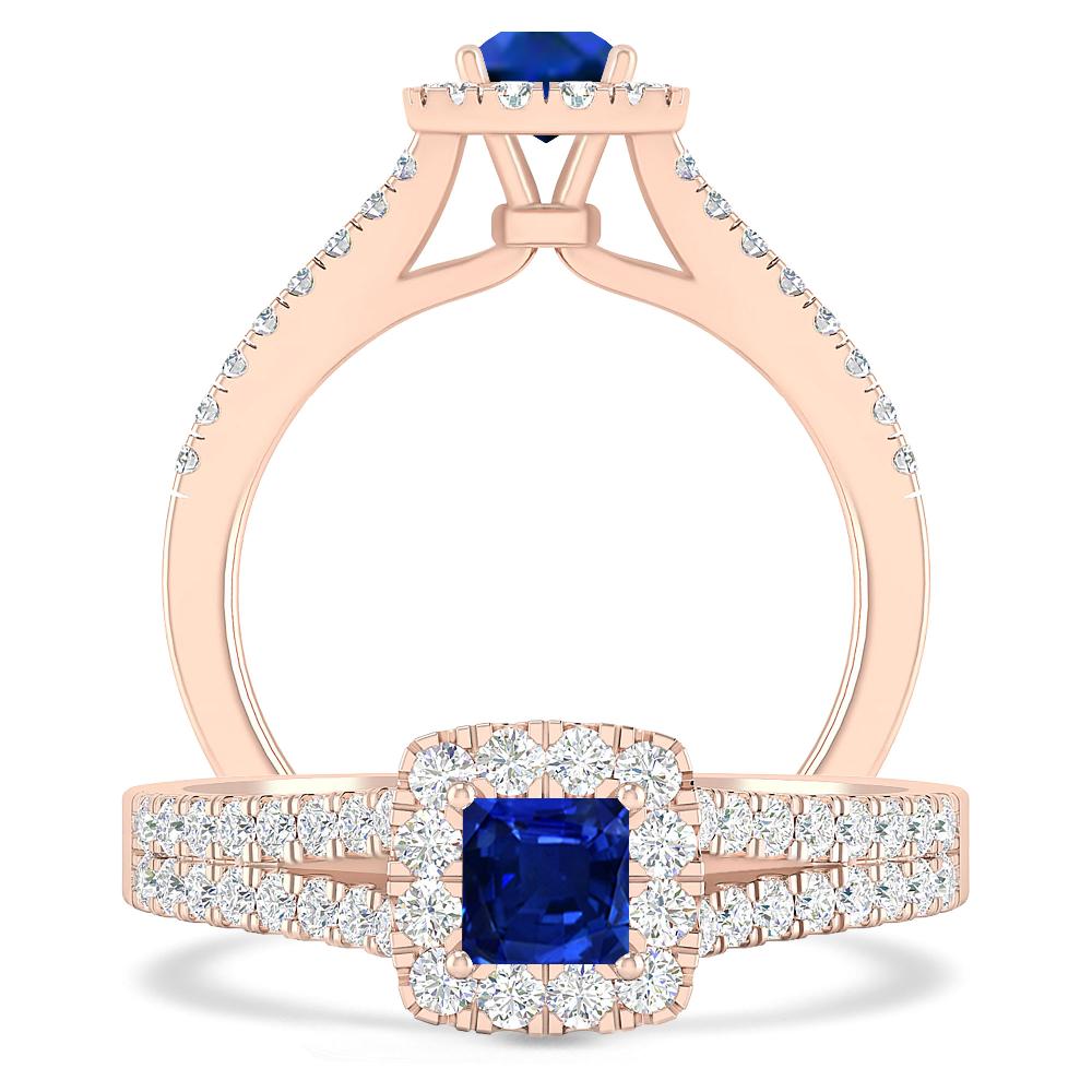 Rose Gold - Sapphire