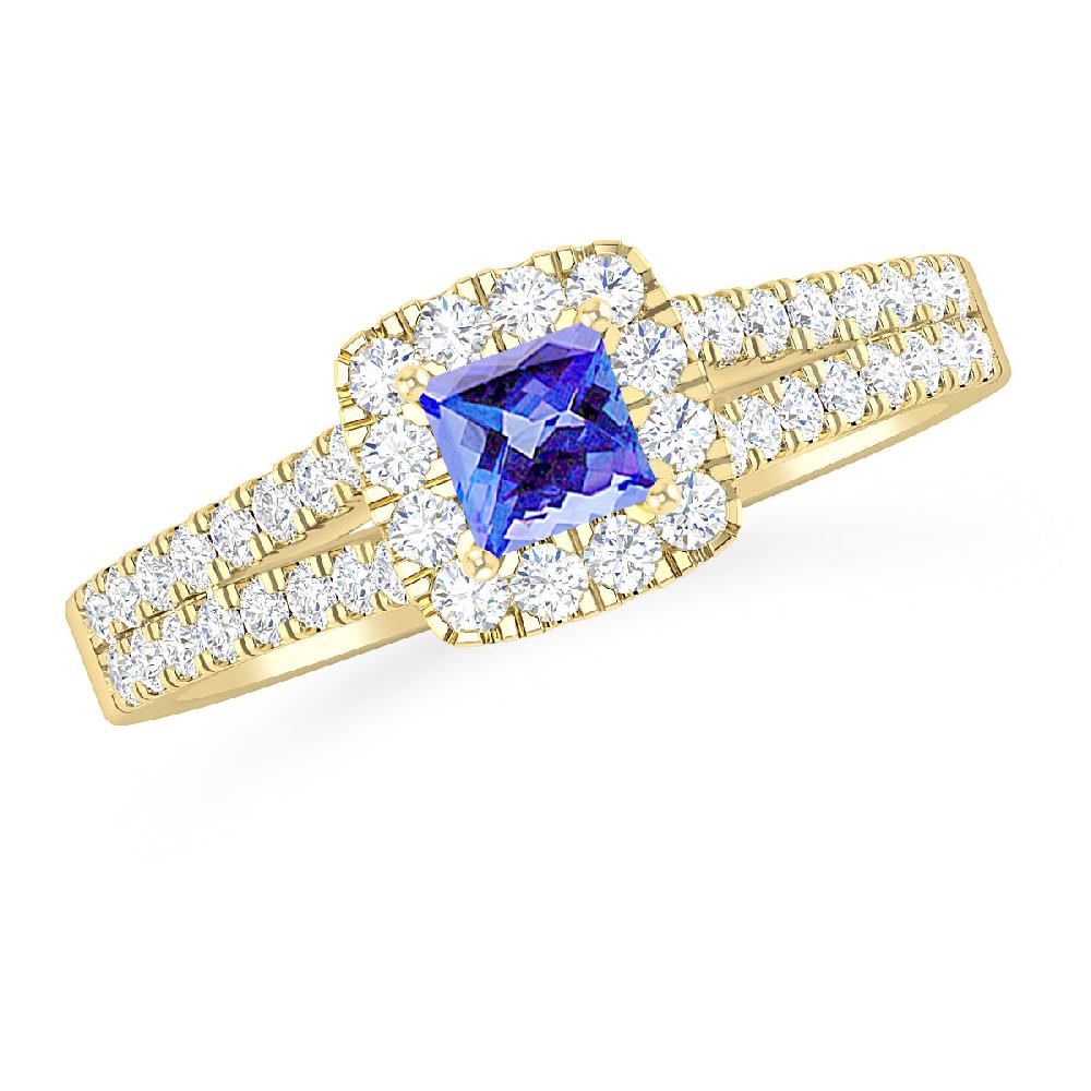 Yellow Gold - Tanzanite