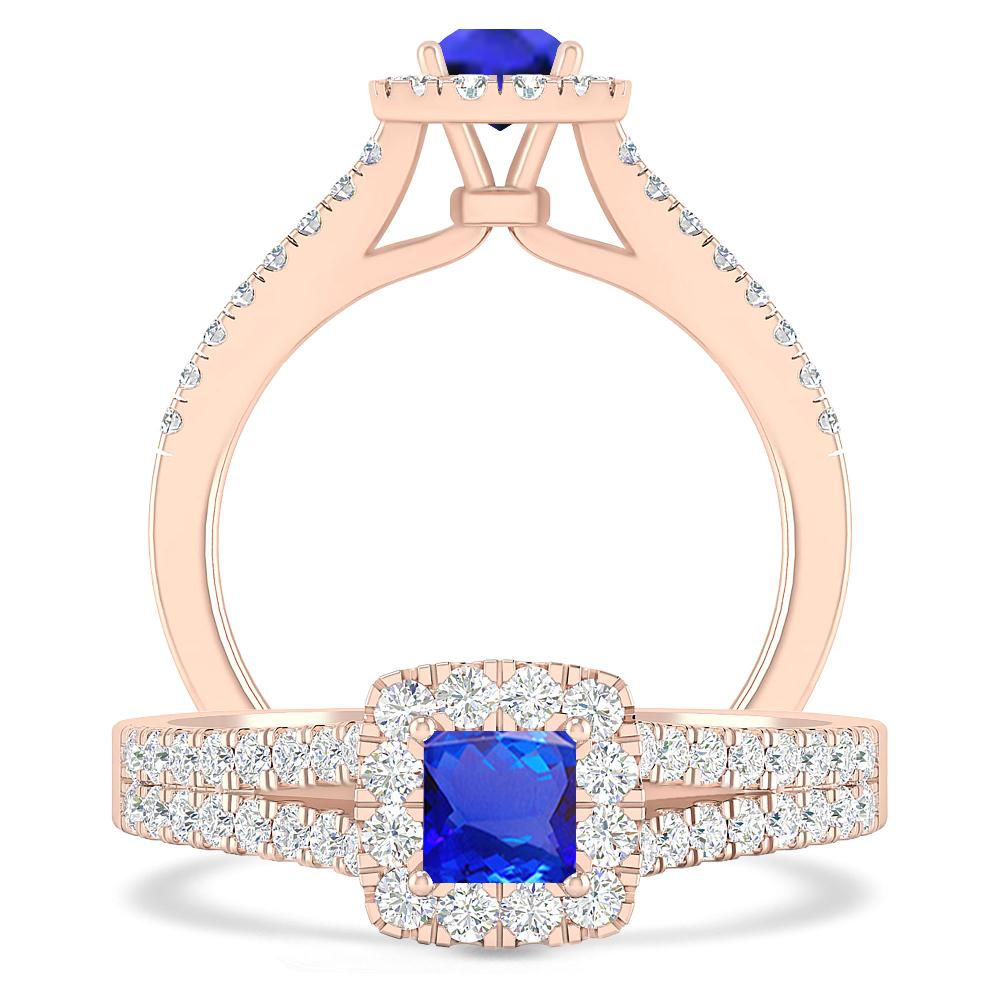 Rose Gold - Tanzanite