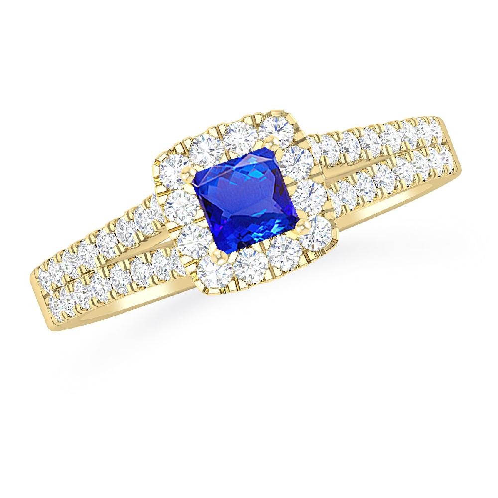 Yellow Gold - Tanzanite