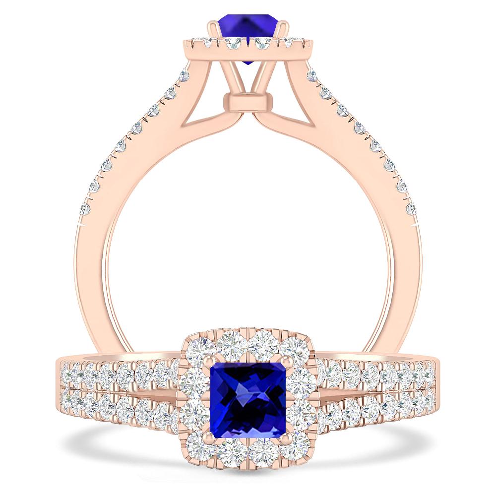 Rose Gold - Tanzanite