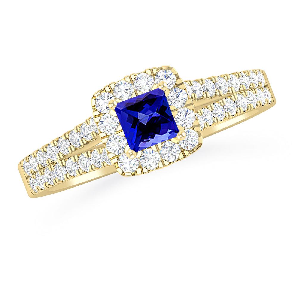 Yellow Gold - Tanzanite