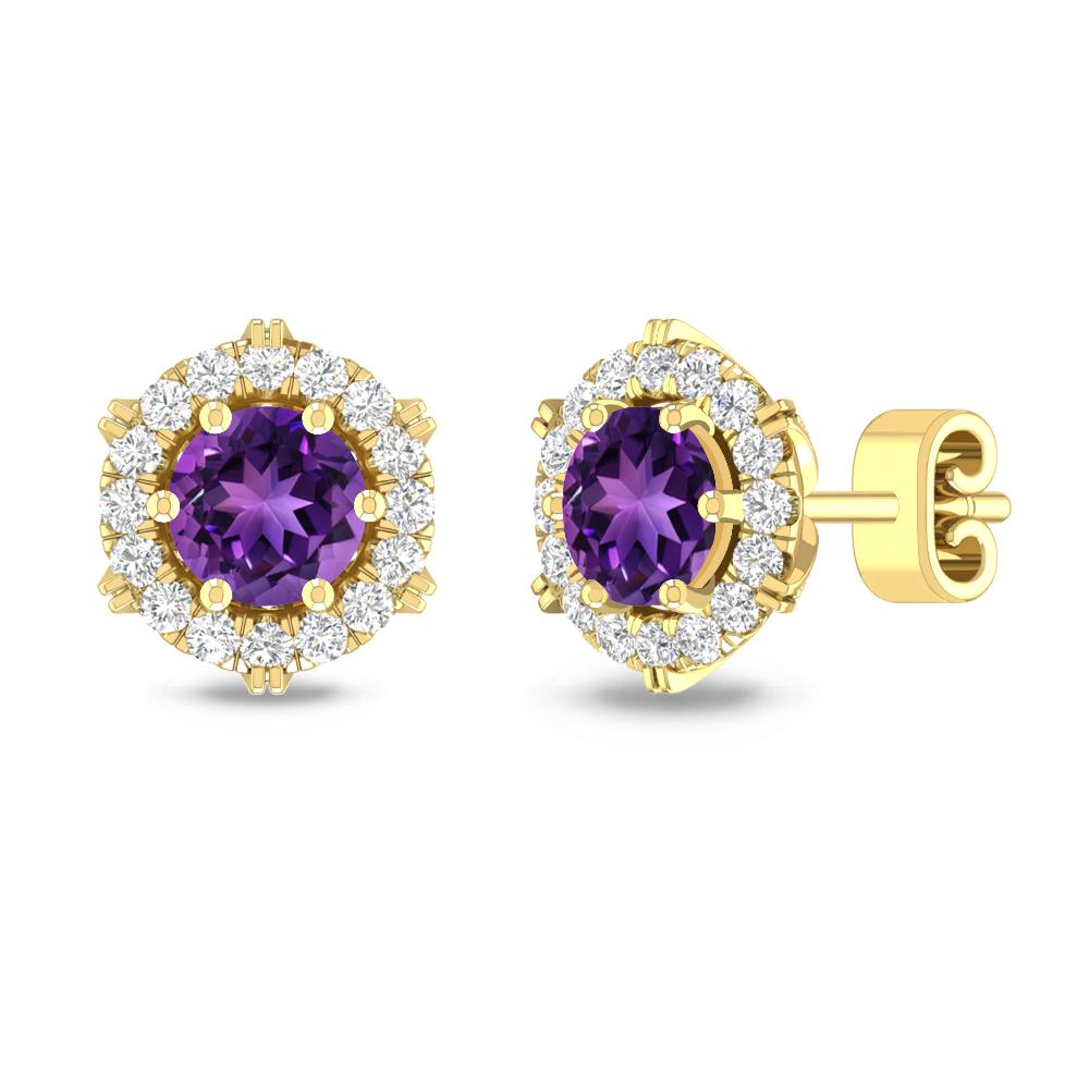 Yellow Gold - Amethyst