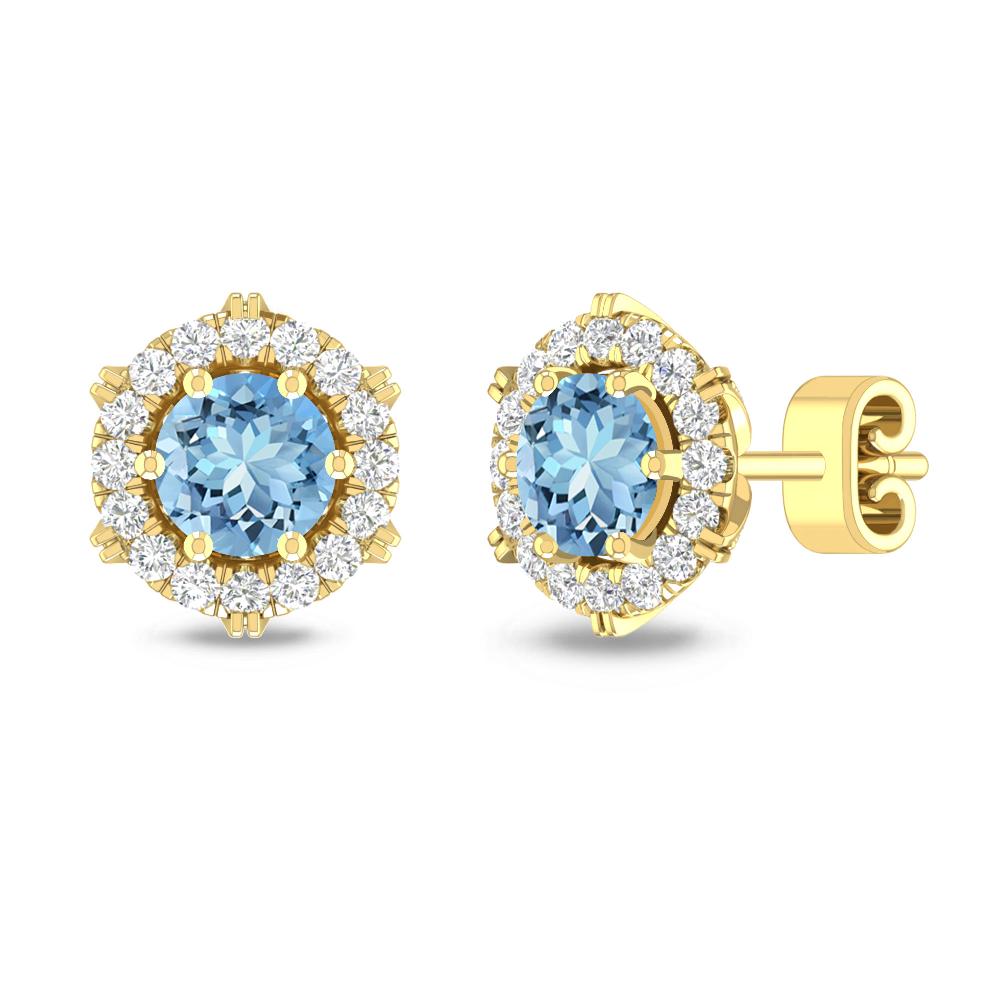 Yellow Gold - Aquamarine