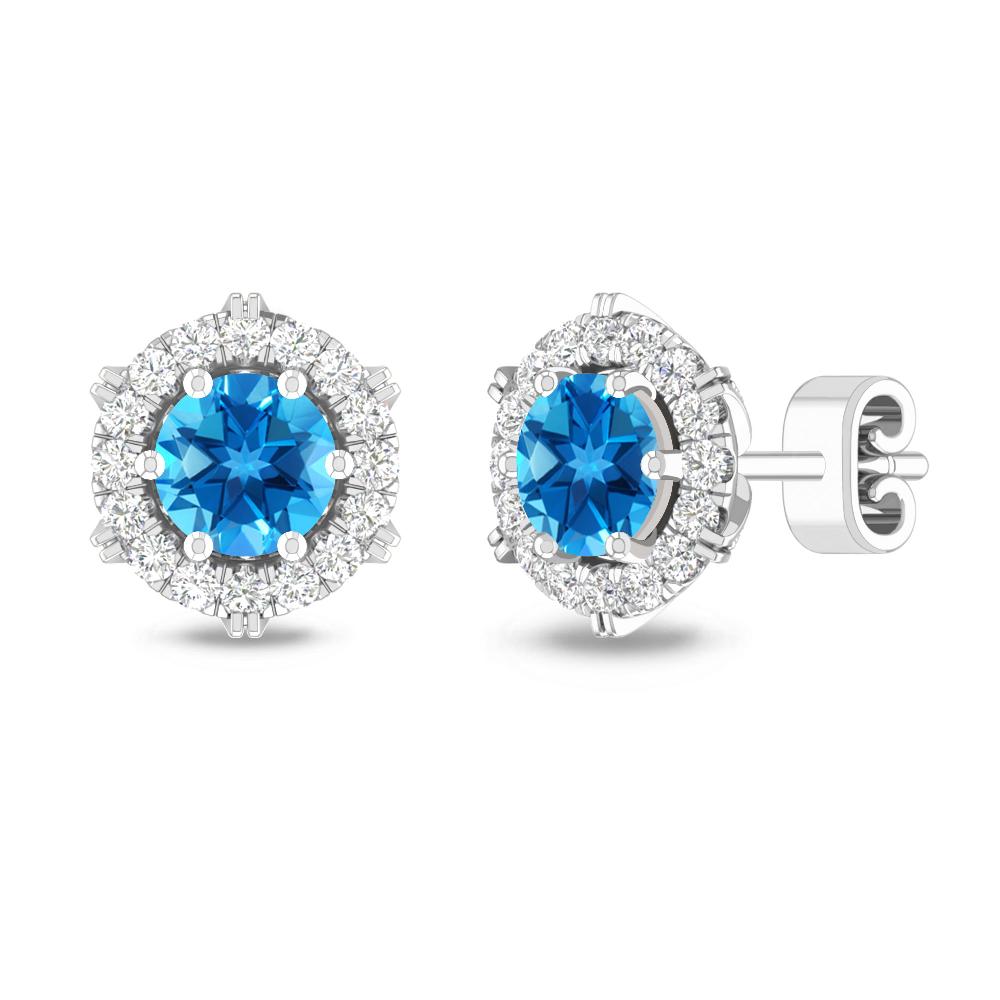 White Gold - Blue Topaz