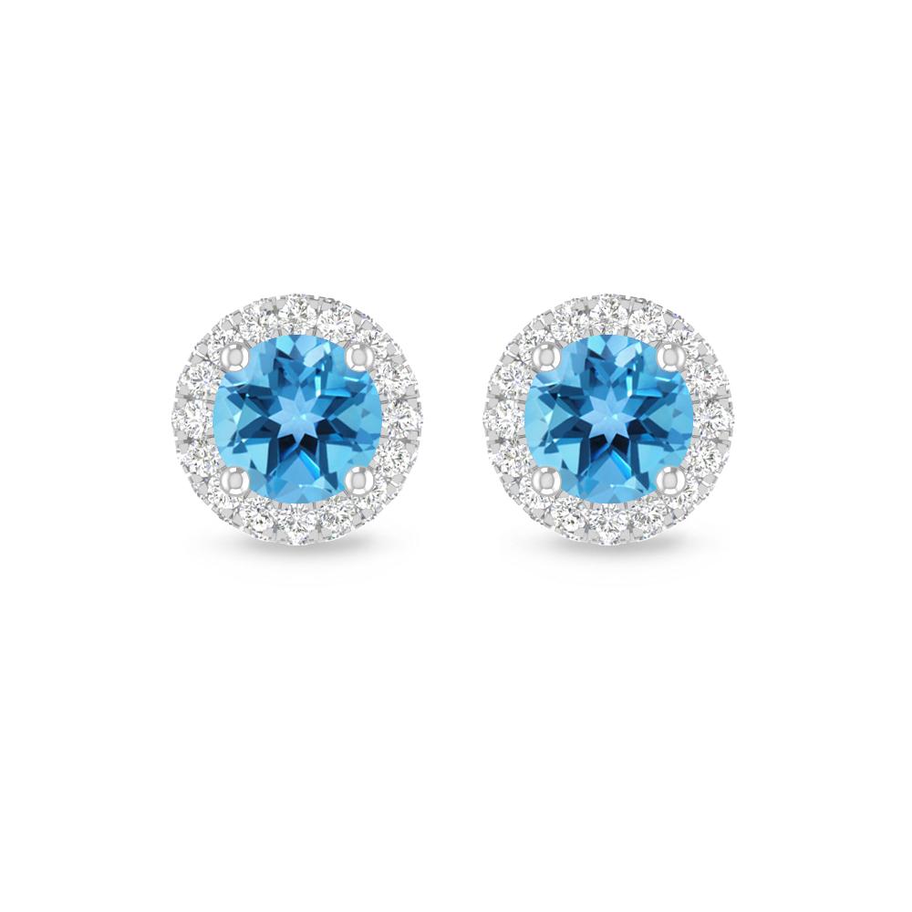 White Gold - Blue Topaz