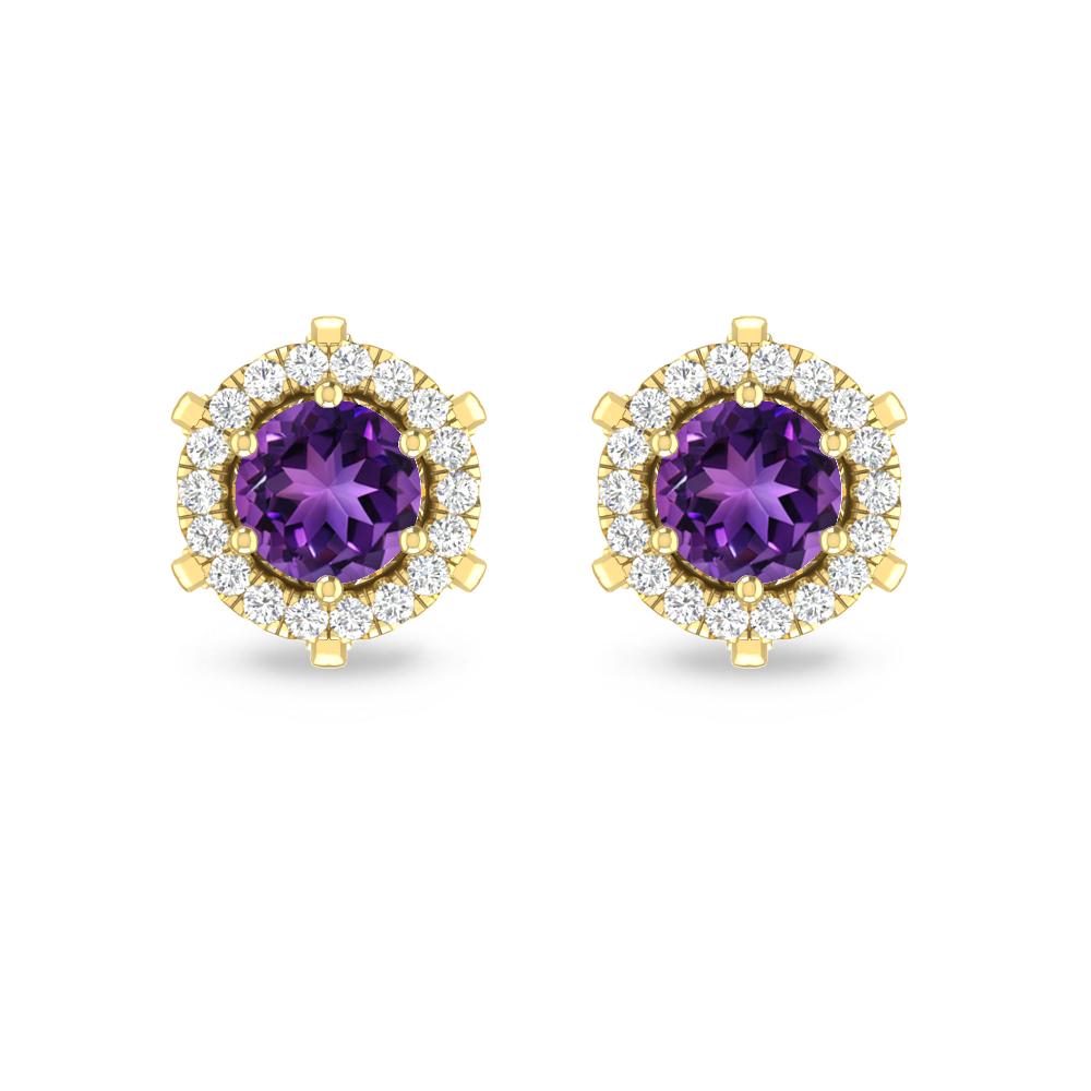 Yellow Gold - Amethyst