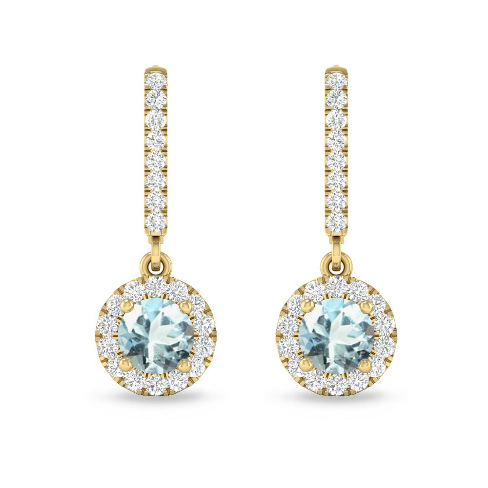 Yellow Gold - Aquamarine