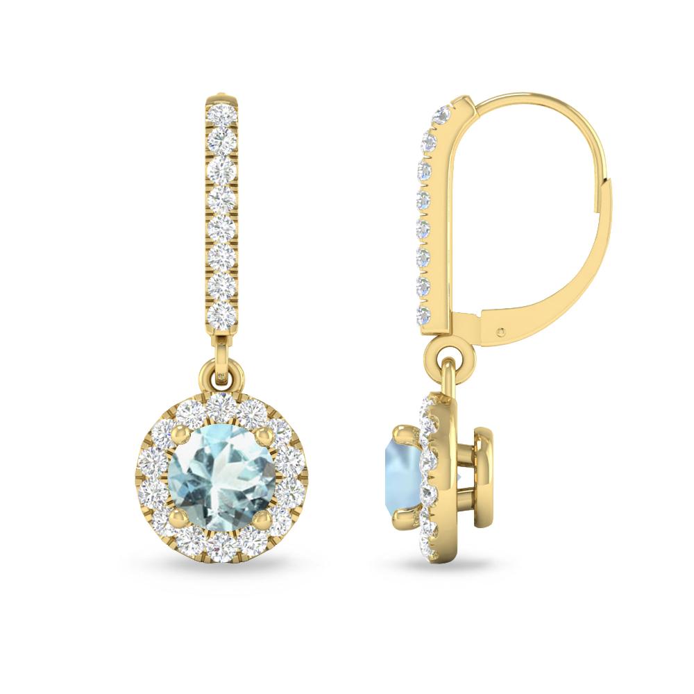 Yellow Gold - Aquamarine