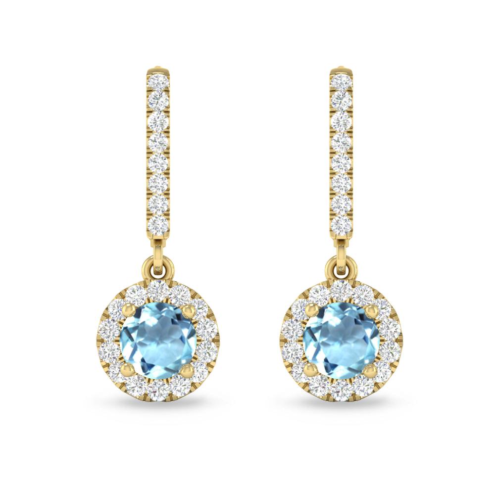 Yellow Gold - Aquamarine