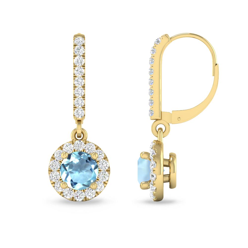 Yellow Gold - Aquamarine