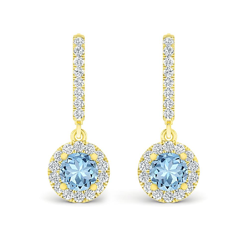 Yellow Gold - Aquamarine