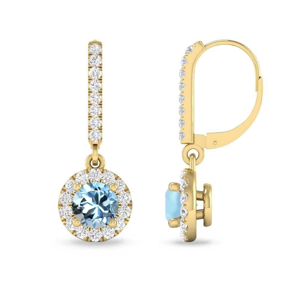 Yellow Gold - Aquamarine