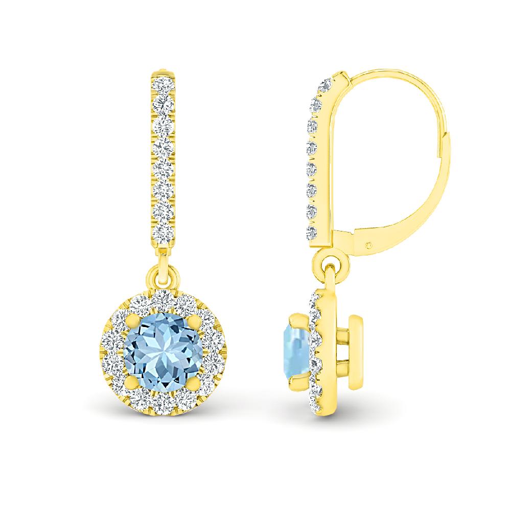 Yellow Gold - Aquamarine