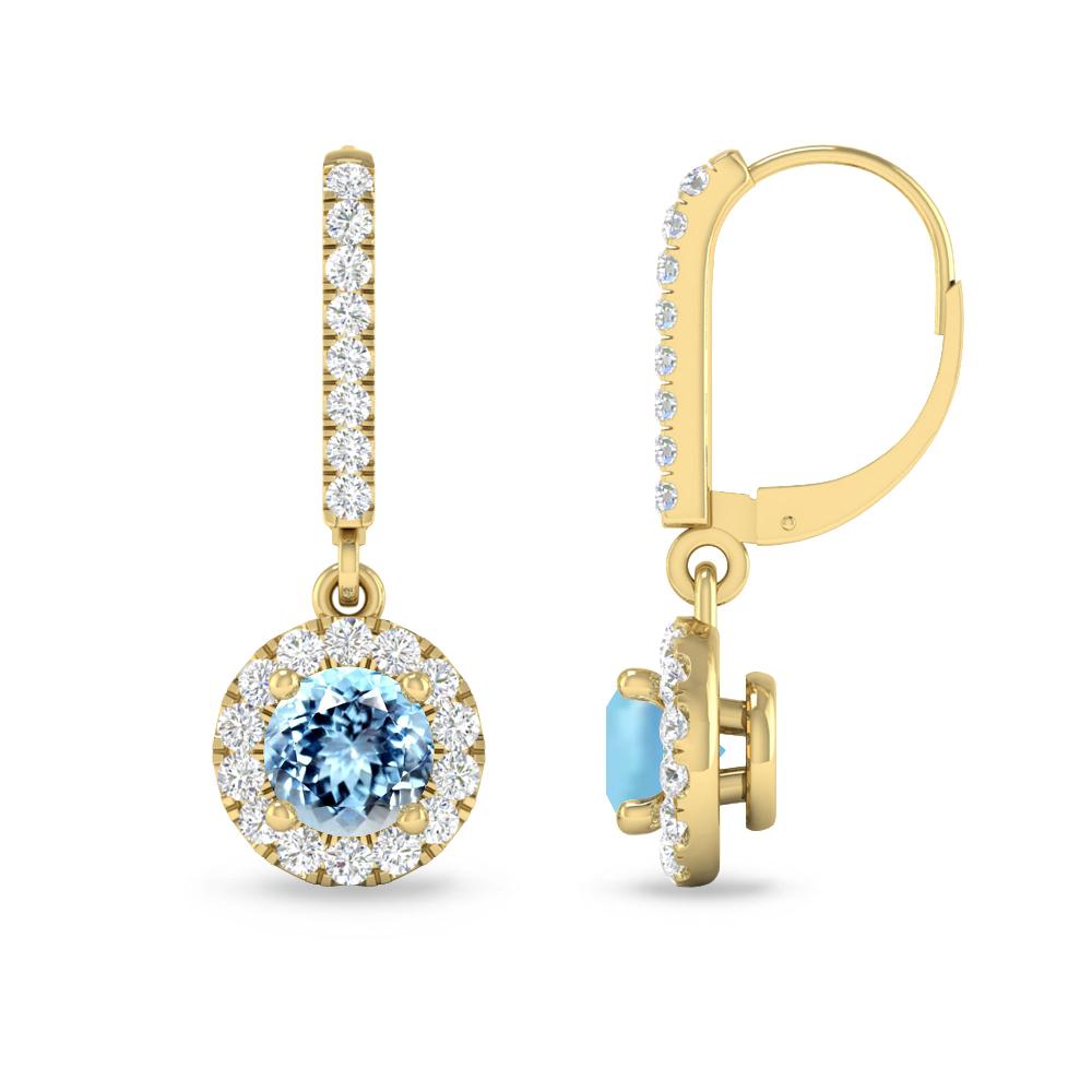 Yellow Gold - Aquamarine