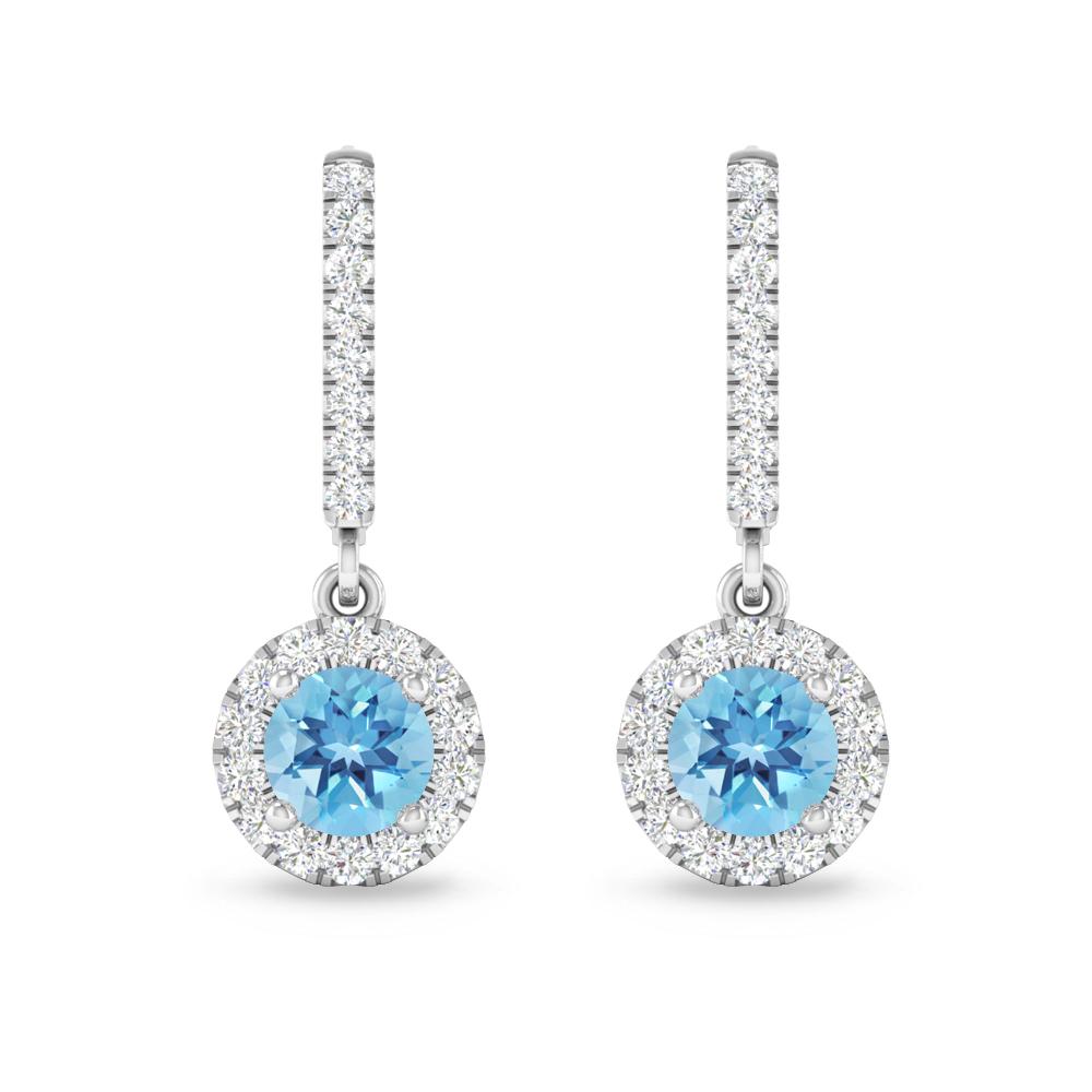 White Gold - Blue Topaz