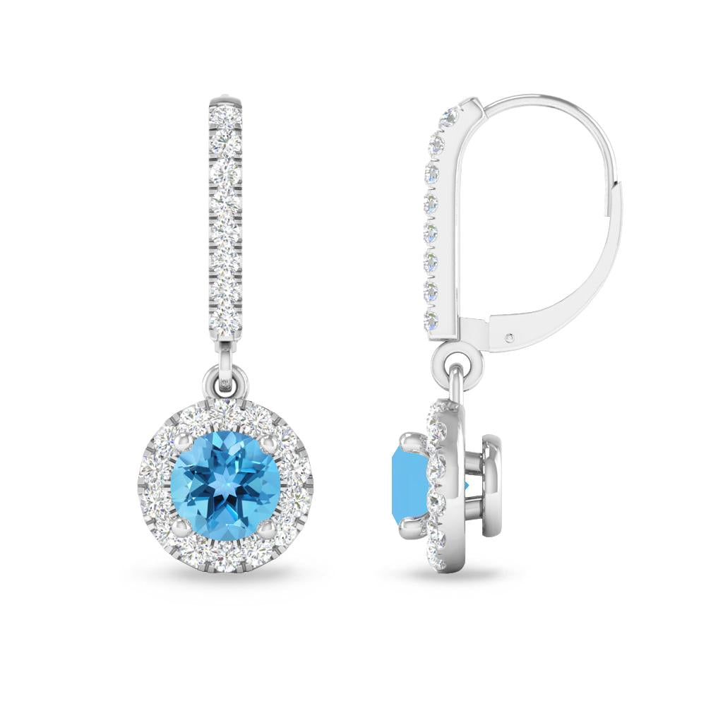 White Gold - Blue Topaz