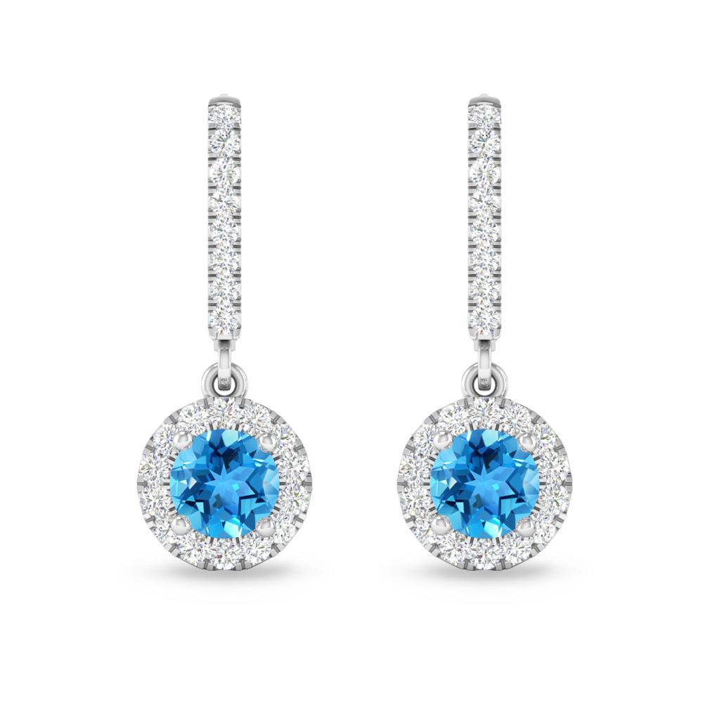 White Gold - Blue Topaz