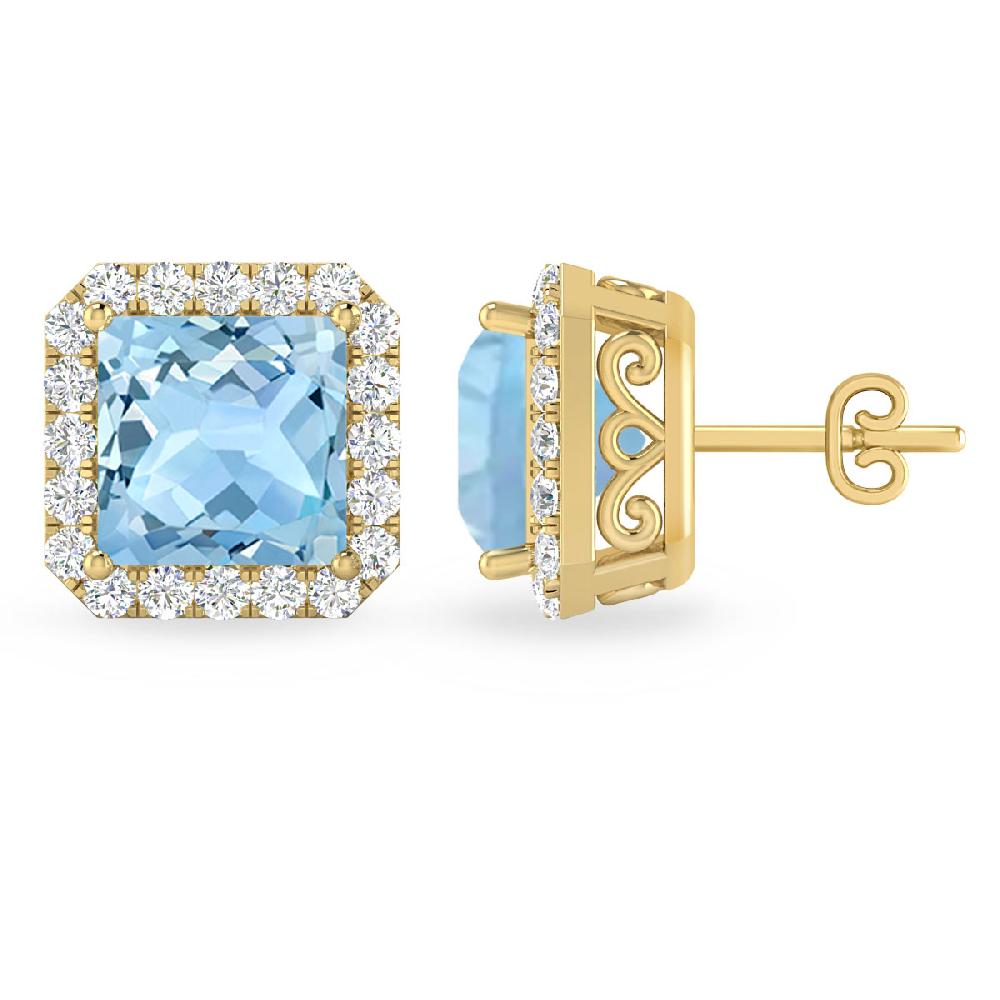 Yellow Gold - Aquamarine