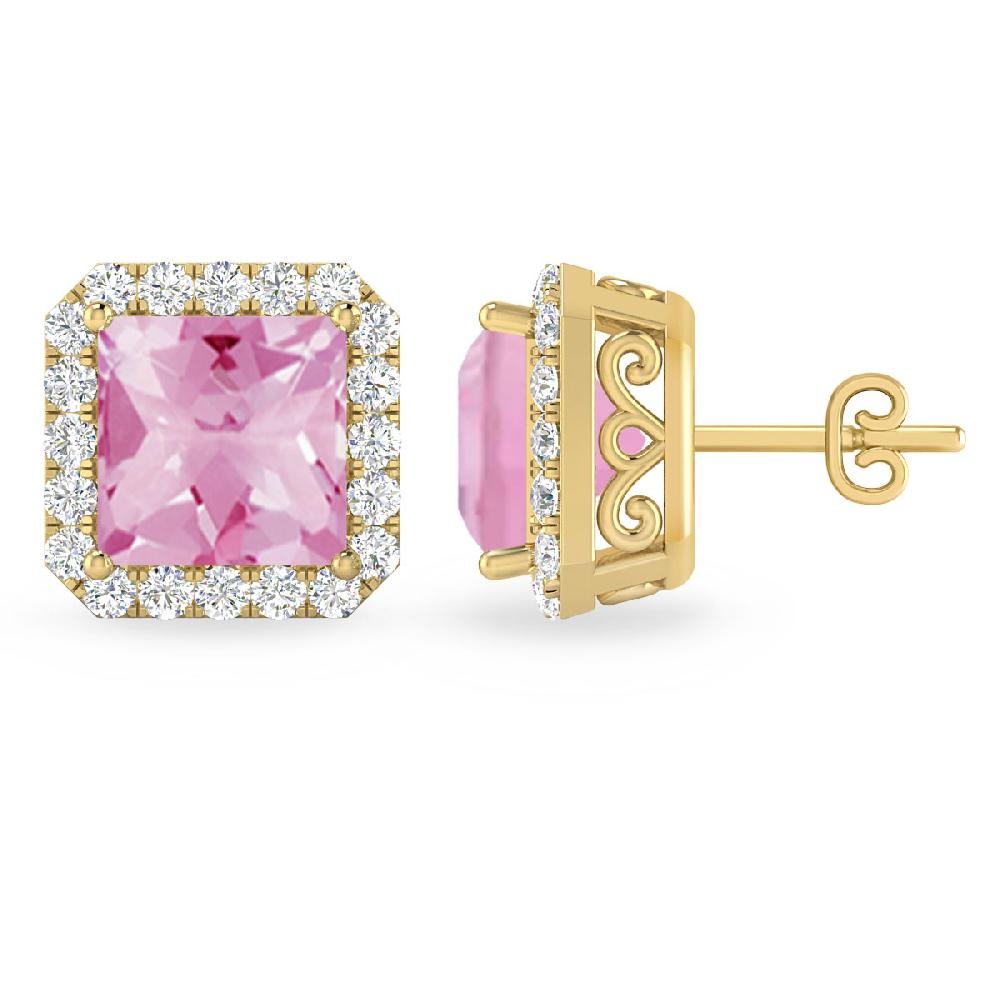 Yellow Gold - Pink Tourmaline