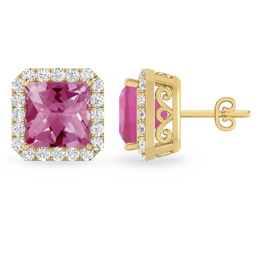 Yellow Gold - Pink Tourmaline