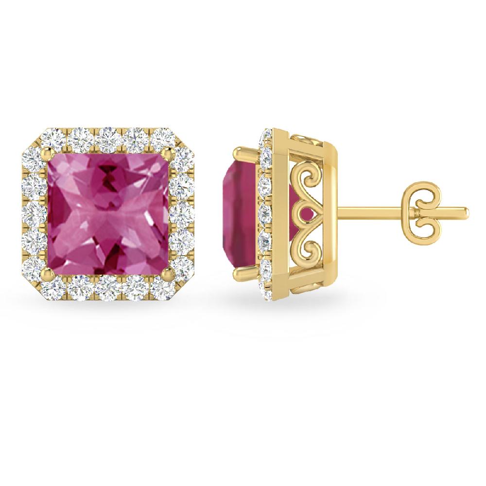 Yellow Gold - Pink Tourmaline