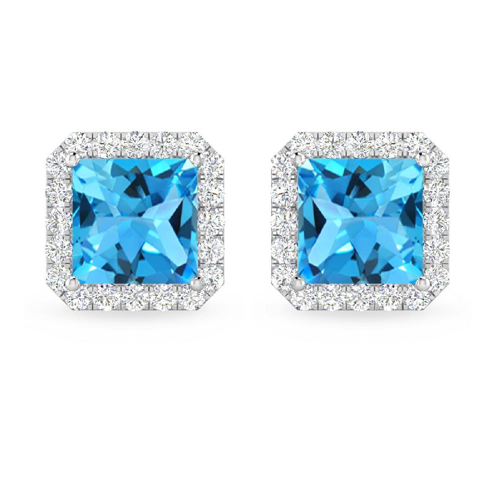 White Gold - Blue Topaz